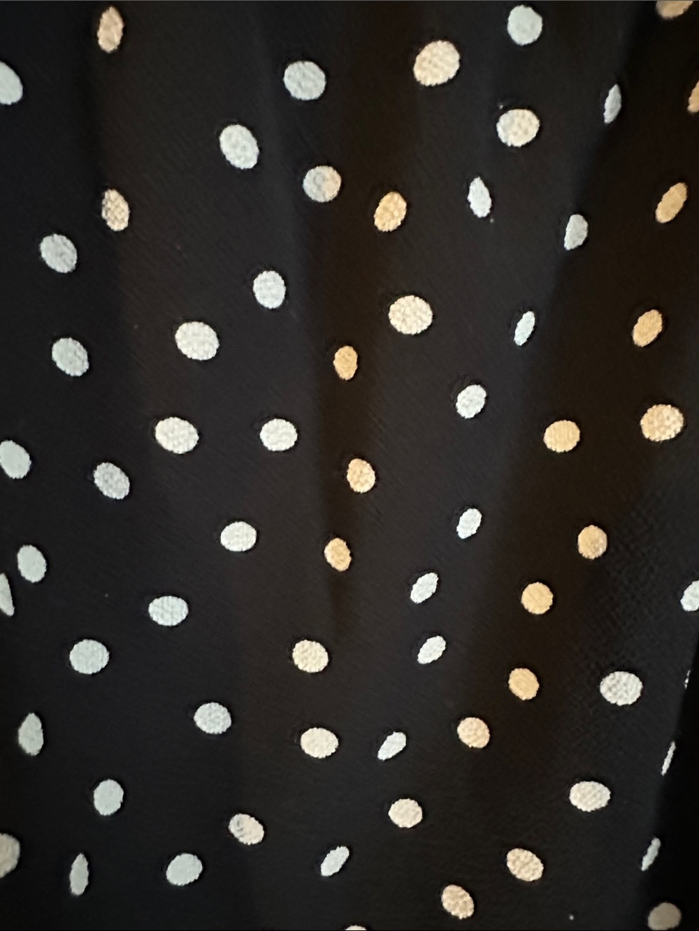 Women’s Liliana Black and White Polka Dot Puff Sleeve Tunic shirt - Picture 6 of 7